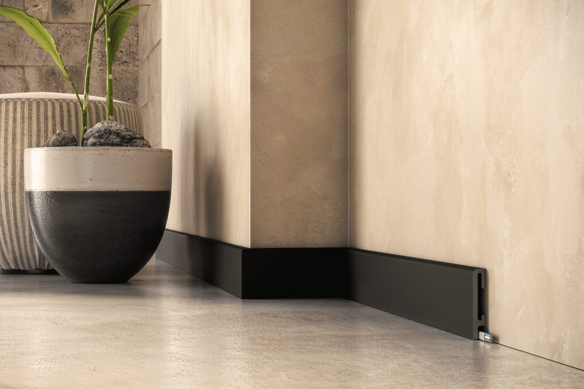 Listwa przypodłogowa Durofit Premium Floor PF080B - Czarny