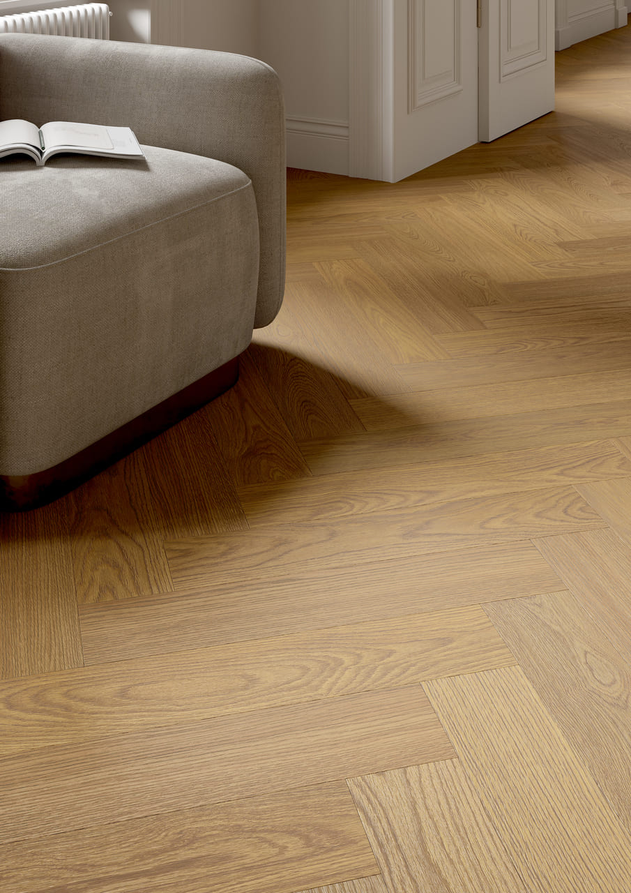 Panele winylowe Dąb Antyczny Klasa 34 5+1mm Barlinek Next Step Herringbone z podkładem - obrazek 3