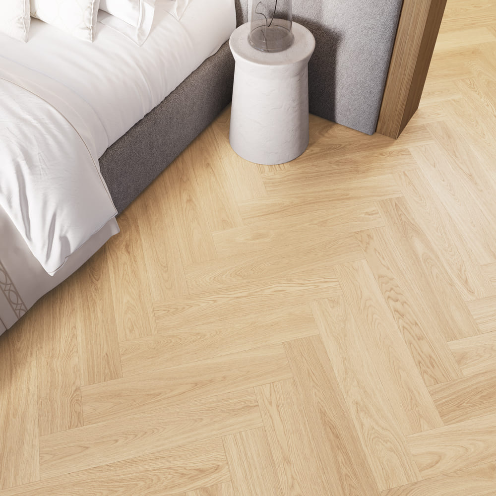 Panele winylowe Dąb Wanilinowy Klasa 34 5+1mm Barlinek Next Step Herringbone z podkładem - obrazek 3