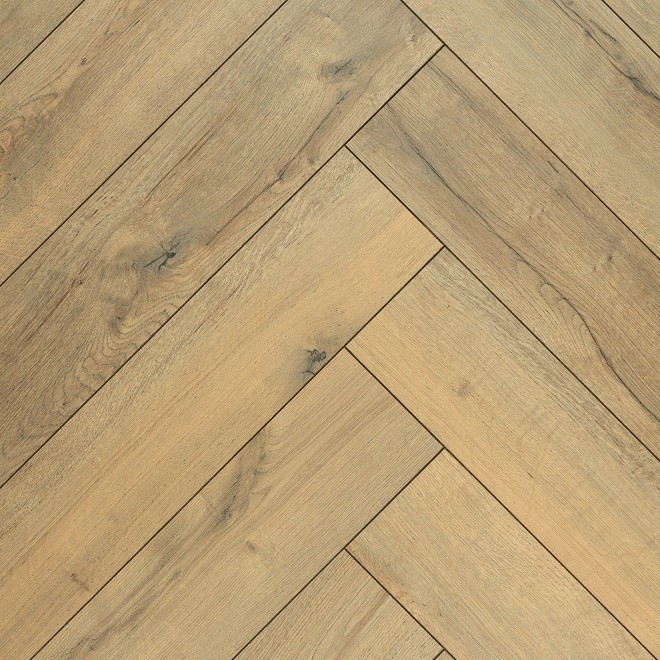 Panele laminowane De Lux Dąb Cortina Jodełka 12 mm Weninger