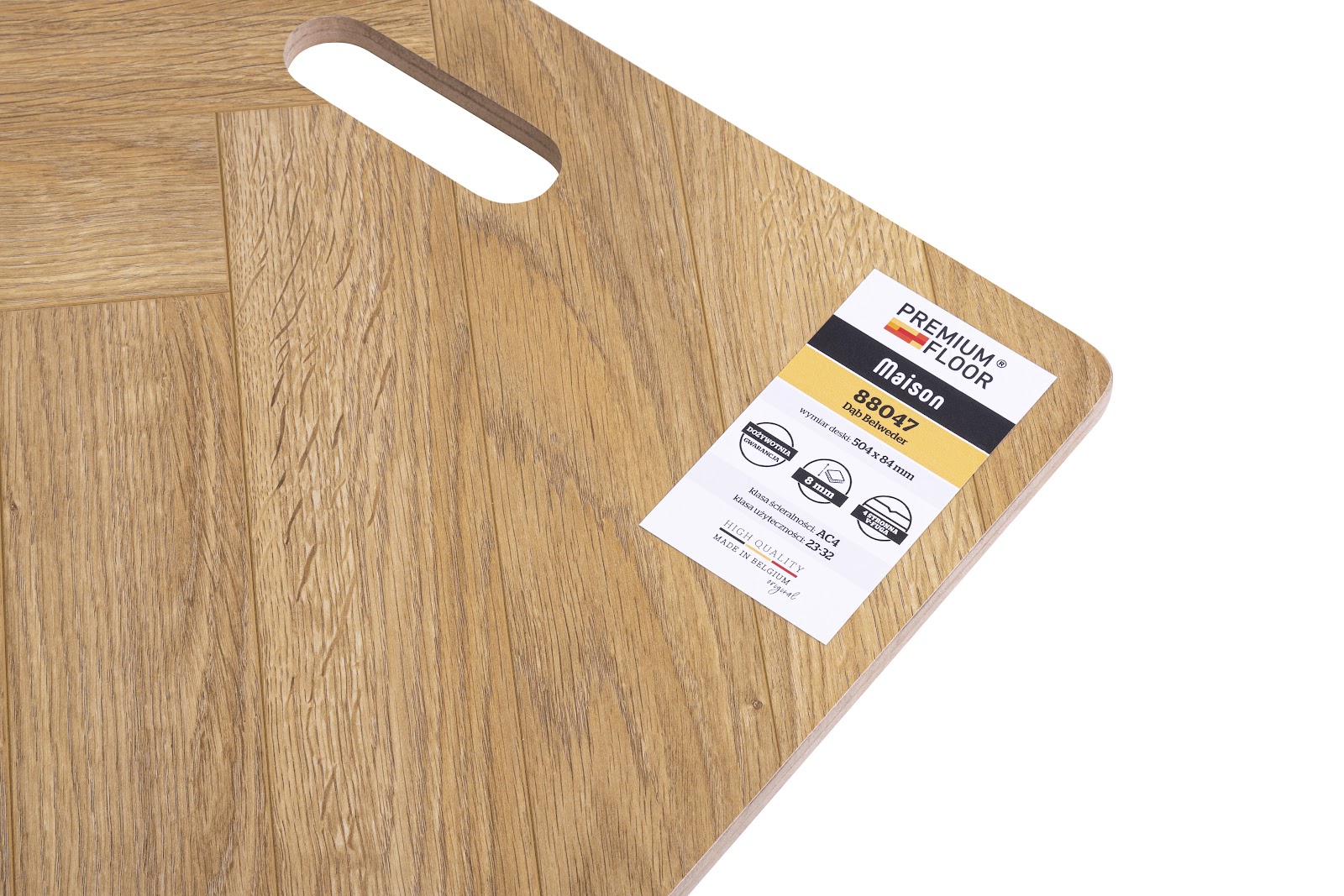 Panele laminowane Dąb Belweder (klepka B) Klasa AC5 8mm Maison+ Premium Floor